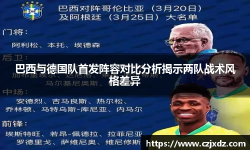 巴西与德国队首发阵容对比分析揭示两队战术风格差异
